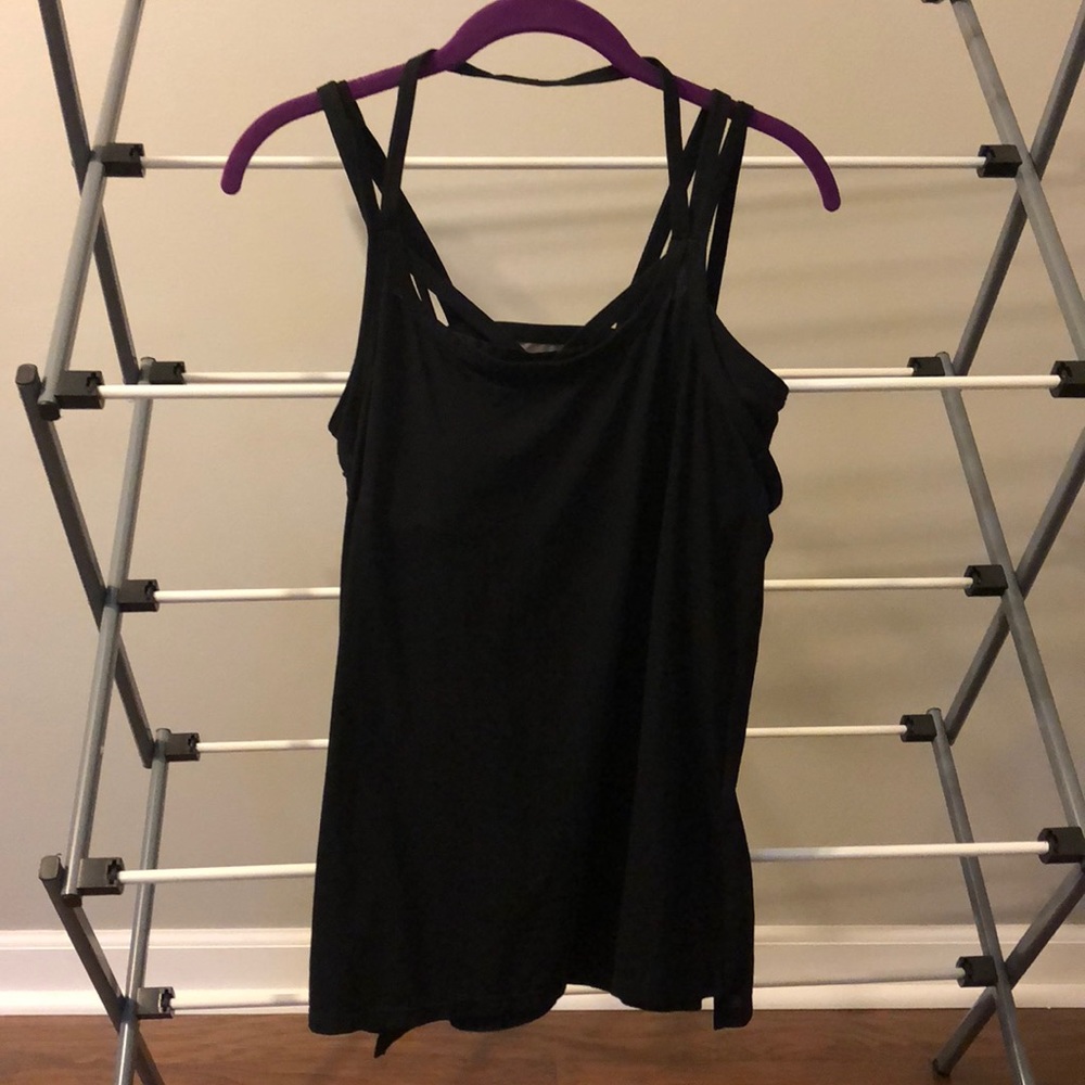 Athleta 2in1 yoga top size M